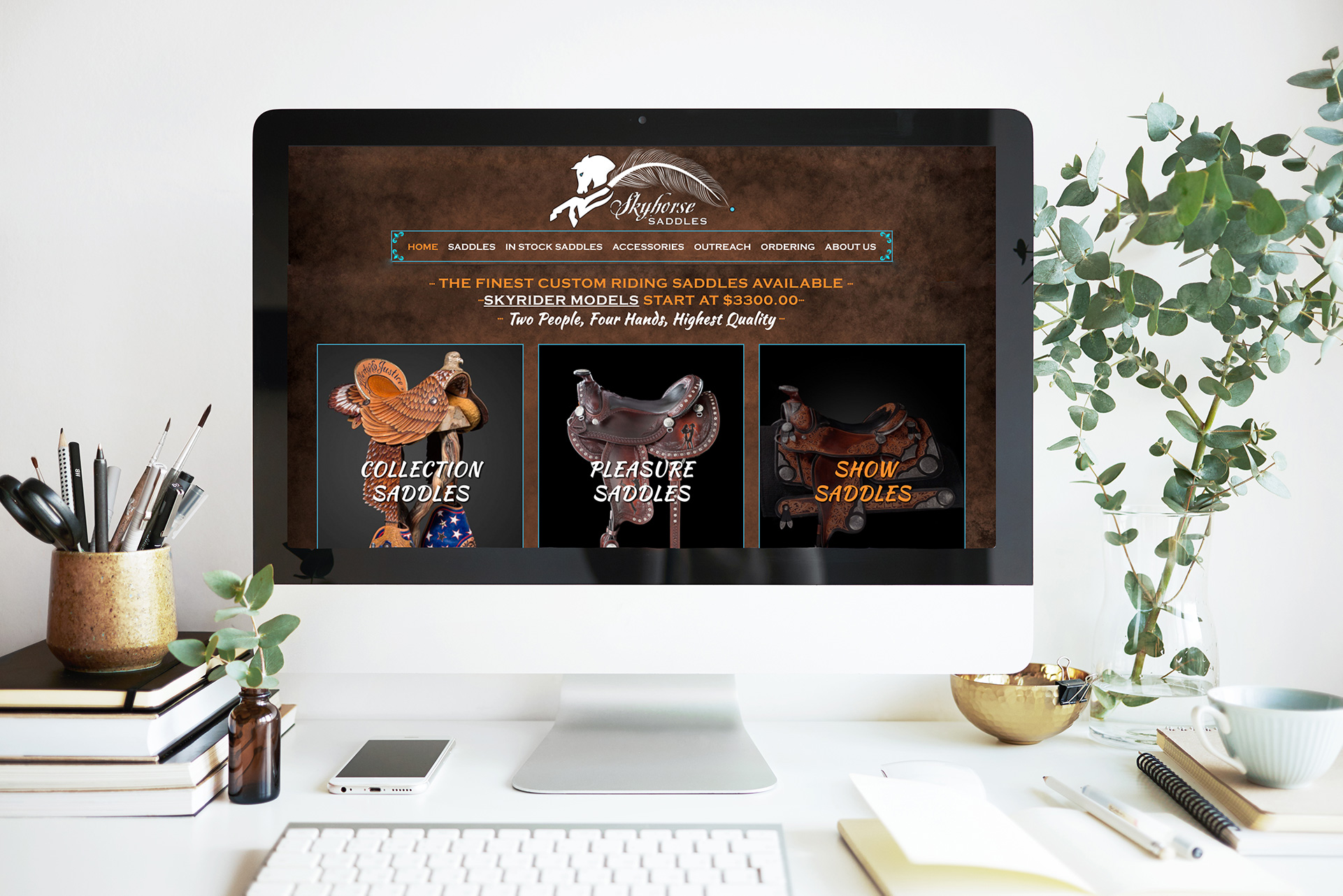 Skyhorse Saddles website